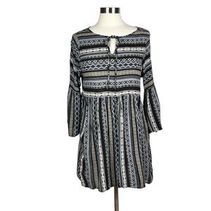 Hazel Printed Dress Tunic Top Dress